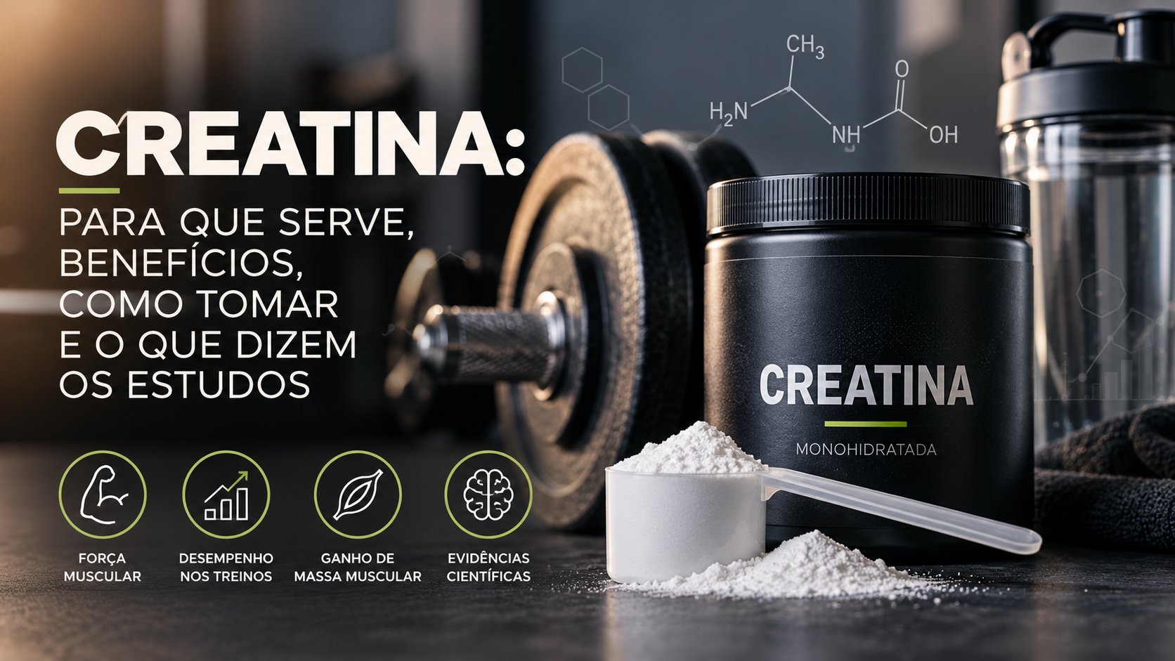 Creatina: para que serve, benefícios, como tomar e o que dizem os estudos